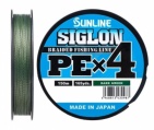Плетёнка Sunline Siglon PEx4 150m.1/16lb тёмно-зелёная