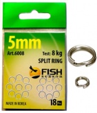 Заводные кольца Fish season 6008 4,5мм. 5 кг.