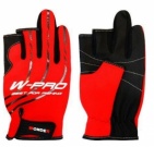 Перчатки рыболовные без трех пальцев Wonder Gloves W-Pro красные WG-FGL022 M