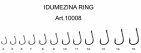 Крючок IDUMEZINA-RING №7 с ушком, покрытие BN (10 шт)																												