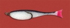 Поролоновая рыбка Контакт двойн.10 см.бел/чёрн. 