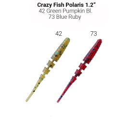 Polaris 1.2" 61-30-42/73-6 Силиконовые приманки Crazy Fish						