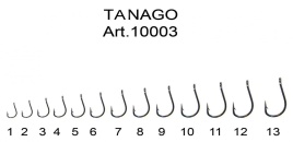 Крючок TANAGO-RING № 1 с ушком, покрытие BN (10 шт)																												