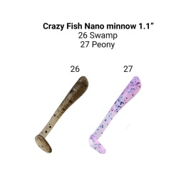 Nano Minnow 1,1" 68-27-26/27-6 Силиконовые приманки Crazy Fish						