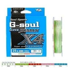 Плетёный шнур YGK X-Braid Super Jigman X4 200m #1.2/20lb							