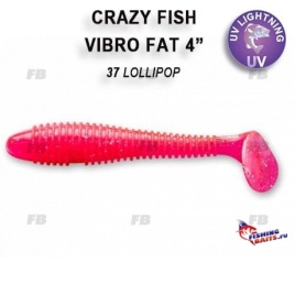 VIBRO FAT 4'' 14-100-37-6 Силиконовые приманки Crazy Fish						
