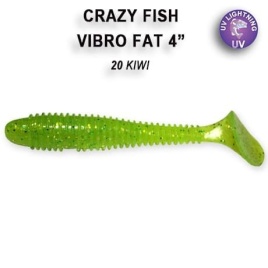VIBRO FAT 4'' 14-100-20-6 Силиконовые приманки Crazy Fish						