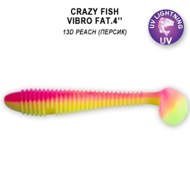 Vibro fat 4" 15-100-13d-6 Силиконовые приманки Crazy Fish						