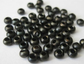 Hard Beads Black 8mm (пластик)