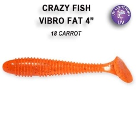 VIBRO FAT 4'' 14-100-18-6 Силиконовые приманки Crazy Fish						