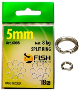 Заводные кольца Fish season 6008 5мм. 8 кг. фото 10469