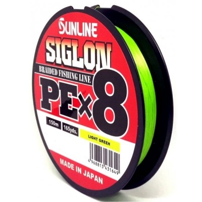 Шнур Sunline SIGLON PE×8 150M(Light Green) #1.2/20LB											 фото 1