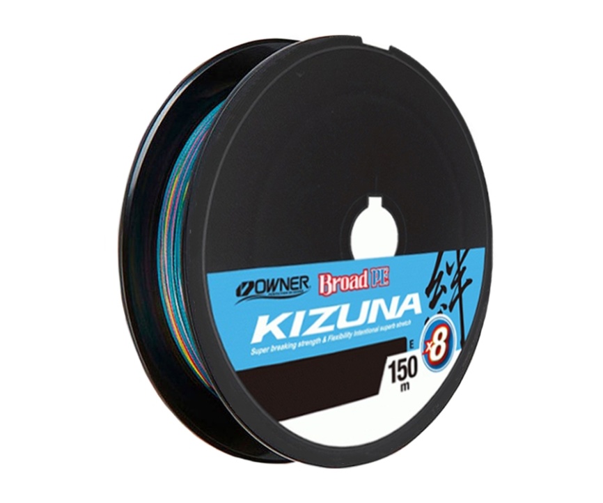 OWNER Шнур Kizuna X8 Broad PE multi color 10м 150м 0,17мм 9,2кг												 фото 1