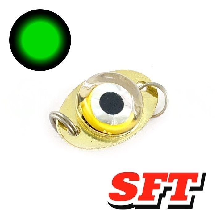 Блесна мерцающая SFT зелёный 3.75 гр. 2.5 см. фото 1
