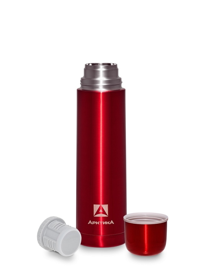 Термос бытовой, вакуумный (для напитков), тм "Арктика", 750 мл, арт. 102-750 (красный)												 фото 1