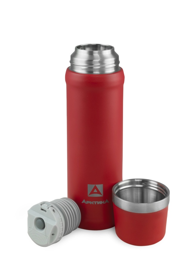 Термос бытовой, вакуумный, питьевой тм "Арктика", 600 мл, арт.111-600 (красный)												 фото 2