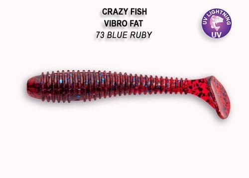 Vibro fat 4" 14-100-73-6 Силиконовые приманки Crazy Fish						 фото 1