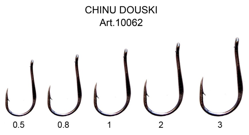 Крючок CHINU DOUSKI-RING №2 с ушком, покрытие BN (10 шт)																												 фото 1