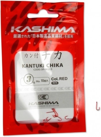 Крючки Kashima OP-00213  № 3 RED фото 1