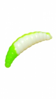 Резина форелевая Cool Place maggot stretch белый/зелёный сыр фото 1