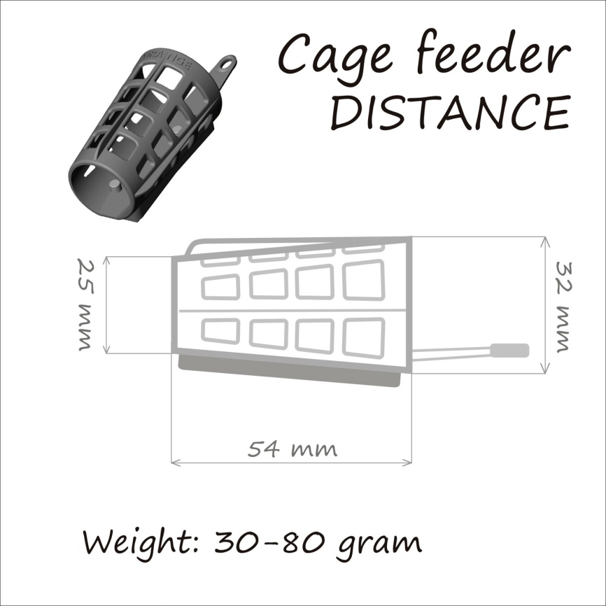 Кормушка Orange Distance Cage Feeder 60гр.  фото 4