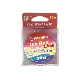 F-FISHING Леска Ice Red Line 30м 0,14мм												