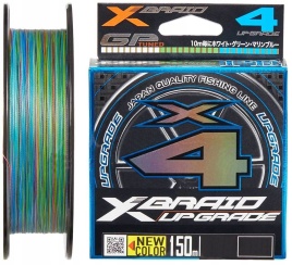 Плетёный шнур YGK X-Braid Upgrade X4 3 colored 150m #0.4/8lb							