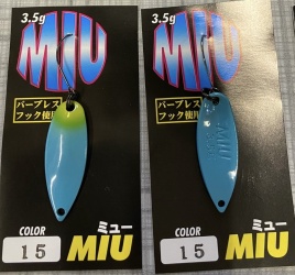 Блесна FOREST MIU 3.5g No15 Blue Yellow Tail																														