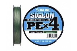 Плетёнка Sunline Siglon PEx4 150m.0,4/6lb тёмно-зелёная