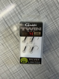 Крючки GAMAKATSU Twin RB-M Silver Limited #2 (4pcs)