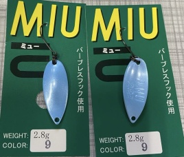 Блесна FOREST MIU 2.8g No09 Pearl Blue																														