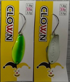 Блесна Mukai CLOWN 2.5g NL6 METAL GREEN PEARL WHITE