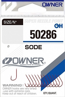 OWNER Крючок Sode red №16 14шт												 фото 1