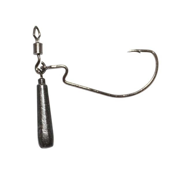 Джиг-риг на офсетном крючке №1/0  10гр. фото 1
