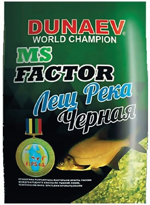 Прикормка "DUNAEV-MS FACTOR" 1кг Лещ Река Черная				 фото 1