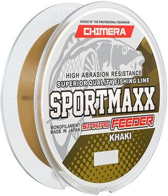 Леска *CHIMERA* SPORTMAXX Feeder Khaki SINKING 150m.# 0.18 (цв.Хаки) (4,8кг) фото 1