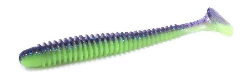 Приманка силиконовая Keitech Swing Impact 3" PAL #06 Violet Lime Belly												 фото 1