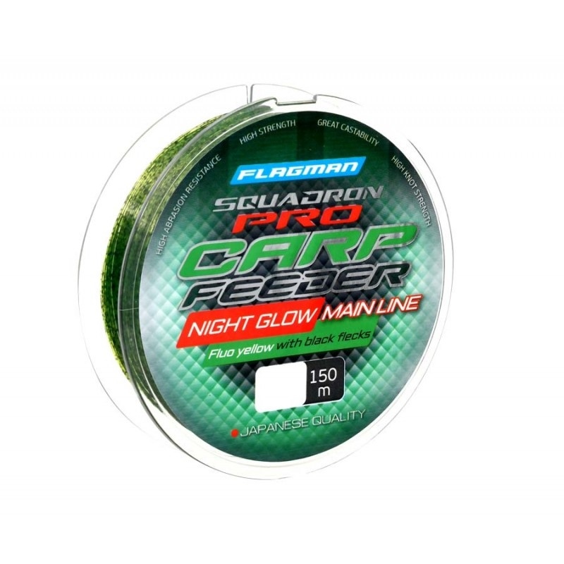 FLAGMAN Леска Squadron Pro Carp Feeder Night Glow Line 150м 0,235мм												 фото 1