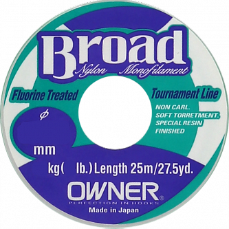 OWNER Леска Broad 25м 0,1мм 1кг												 фото 1