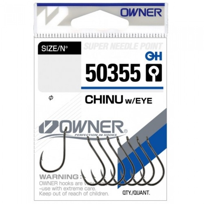 OWNER Крючок Chinu w/eye BC №2 9шт												 фото 1