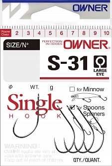 OWNER Крючок S-31 BC №1 4шт												 фото 1