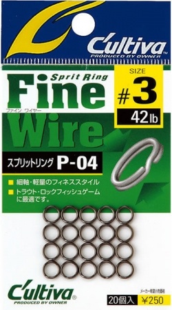 Заводные кольца OWNER - P-04 SPRIT RING 1 No.72804 (10LB) фото 1