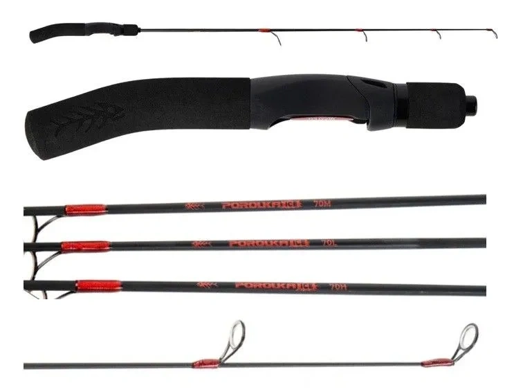 Зимнее удилище с 3-мя хлыстами @SnastiZdraste #Porolka Ice Set 70 (L/M/H)				 фото 1