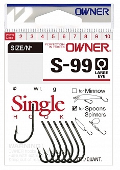 OWNER Крючок S-99 BC №2 5шт												 фото 1