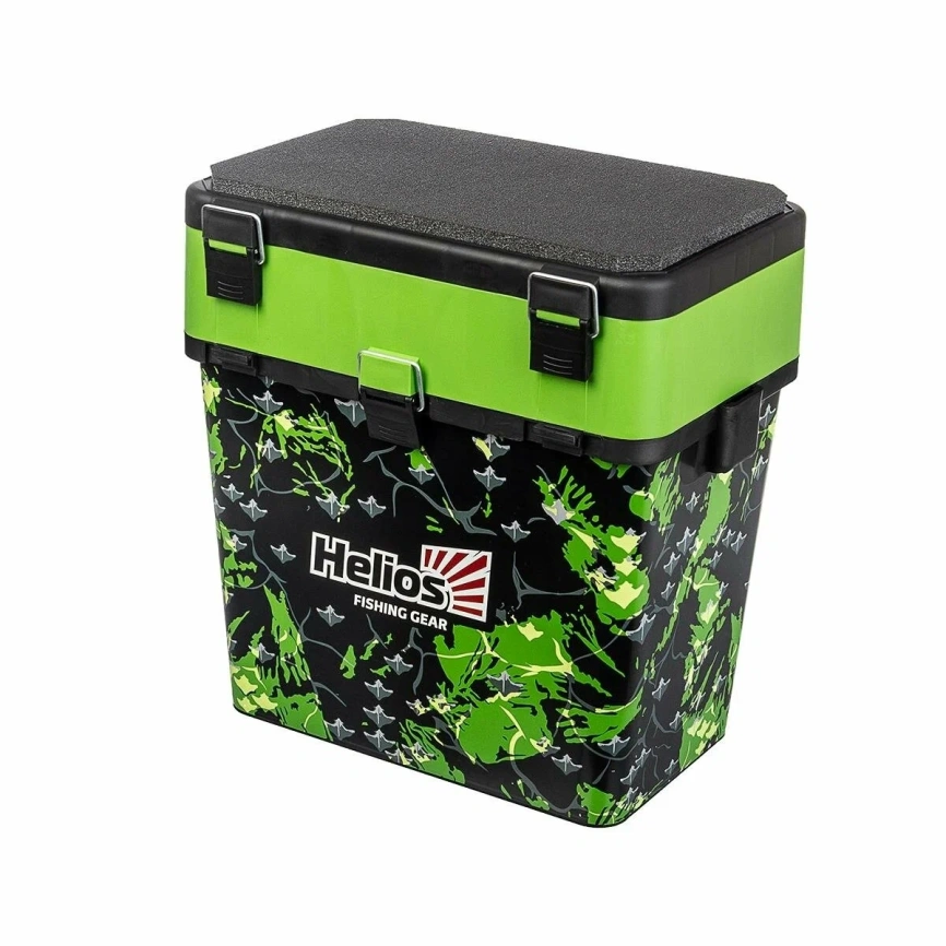 Ящик рыболовный зимний SHARK салатовый (HS-IB-19-SHG) Helios							 фото 1
