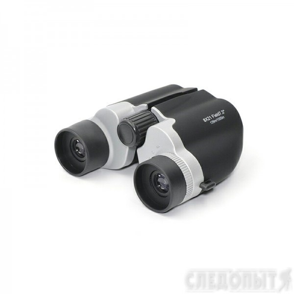 Бинокль "СЛЕДОПЫТ", 8х21, черный, 80*103*39 мм, 140 г, в чехле/50/																				 фото 1