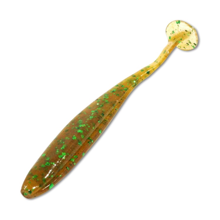 Приманка силиконовая Keitech Easy Shiner 4" EA#02 Peach Green FLK												 фото 1