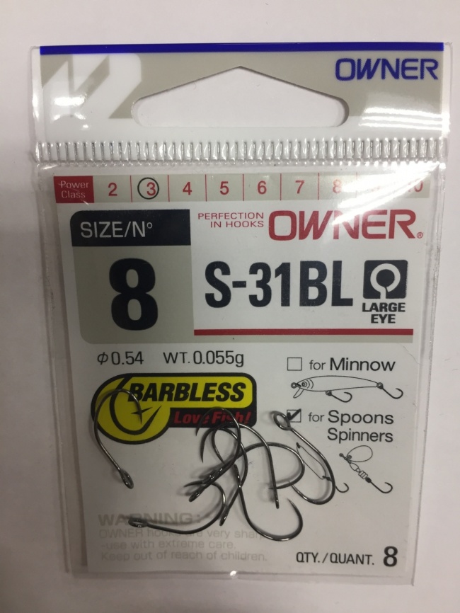 Крючки Owner  S-31BL  № 8  фото 1
