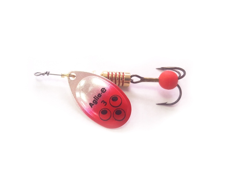 Блесна Mepps AGLIA-E AG/ROUGE №3							 фото 1