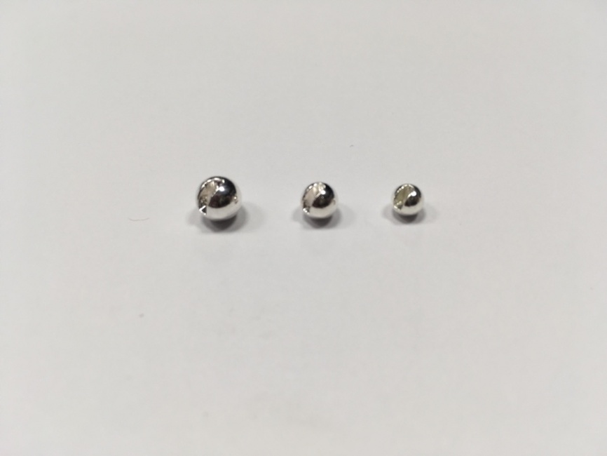 Вольфрамовые головки с прорезью/серебро 5,5мм.1,34гр. фото 1